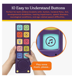 AAC Communication Device Speech Therapy, Talker Buddy Communication Device For Non Verbal Kids & Adults, Autism Talking Aids For Home, School Kids Communication Device W/Recording Option