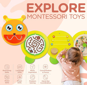 Caterpillar Montessori Busy Board