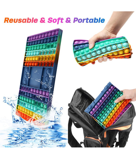 Push Bubble Squeeze Sensory Silicone Popper Game